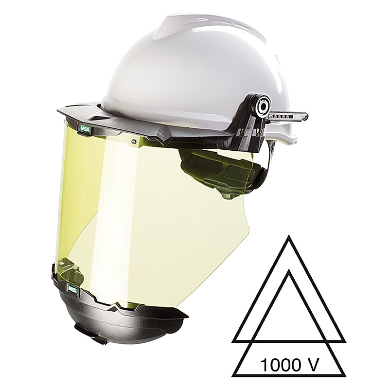 HELMET SAFETY WITHVISOR NONVENTED MSA V-GARD950