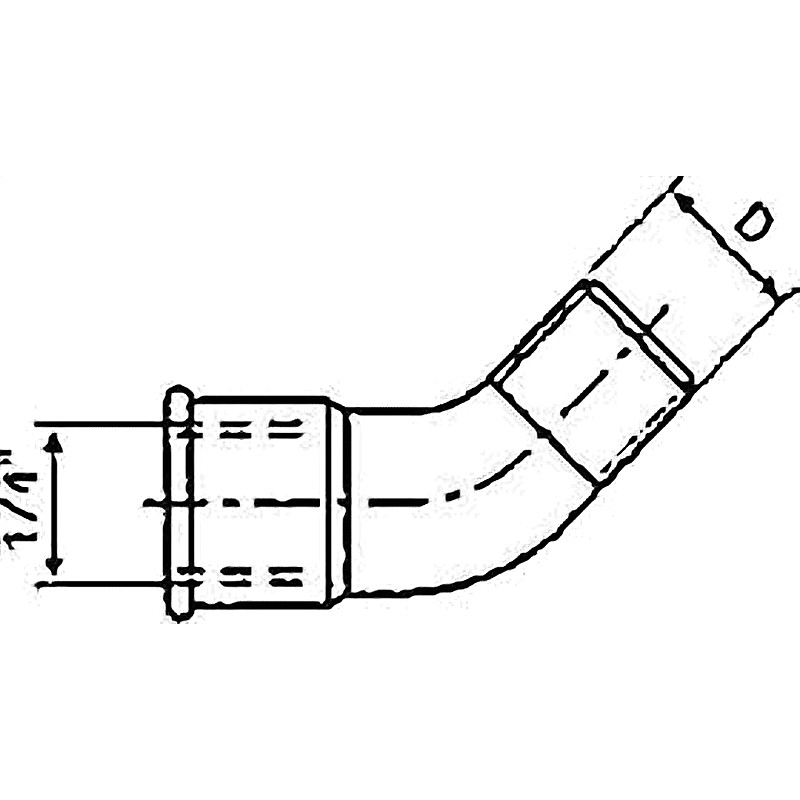 CONNECTION BENT 1001 FOR AUTO GREASE DISPENSER