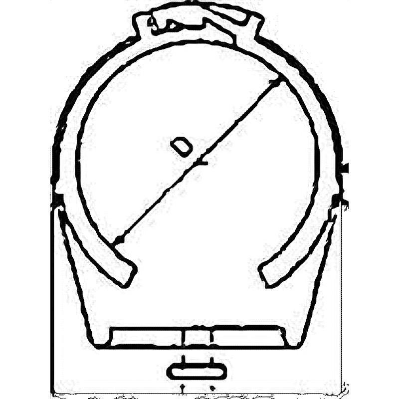 CLAMP F/ROUND BRUSH 2010 FOR AUTO GREASE DISPENSER