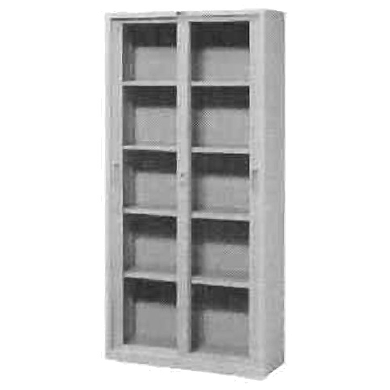 FILING CABINET GLASS SLIDING DOOR SHALLOW 880X400X1790MM