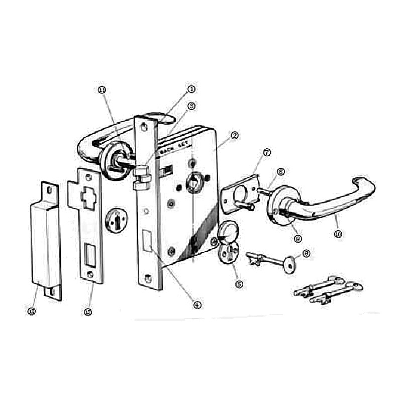 PART FOR TUMBLER MORTISE LOCK OHS ADJUSTING PLATE
