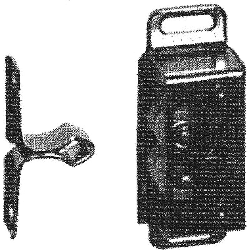 BOX CATCH STEEL & PLASTIC BASE SIZE 15MMX47MM