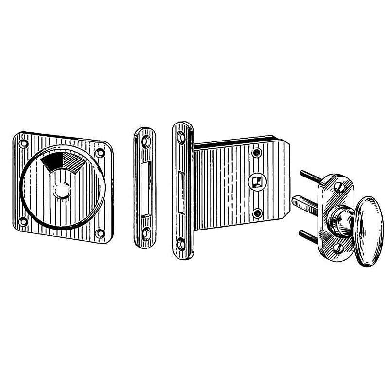 INDICATOR BOLT MORTISE WITHLOCK F/DOOR