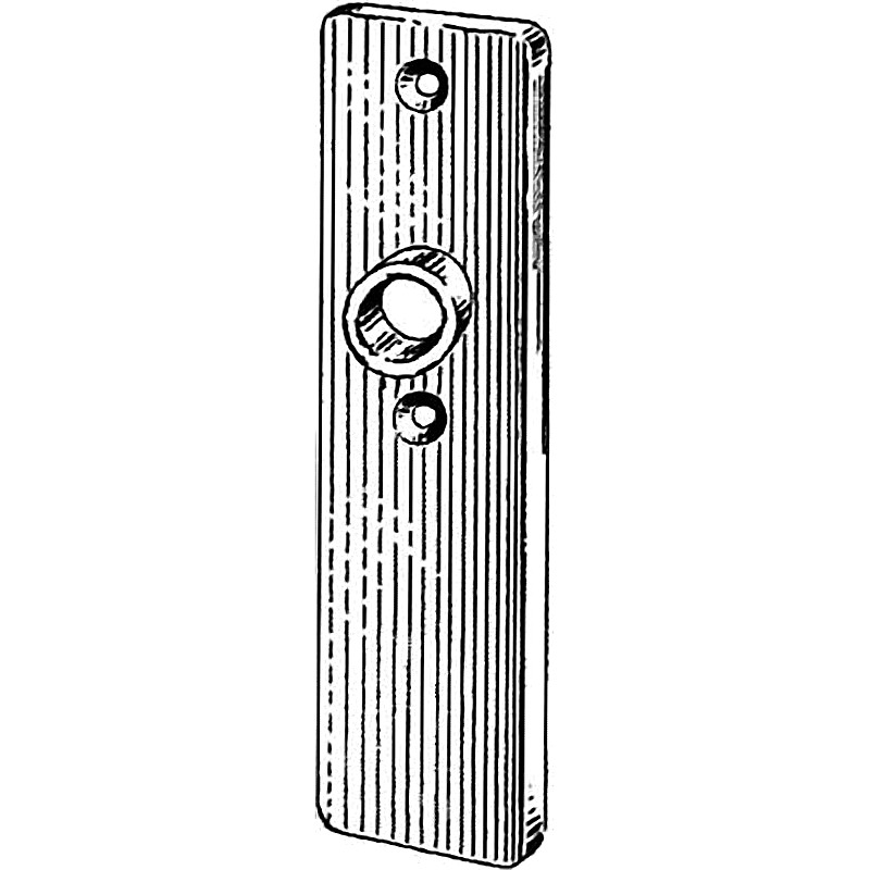 PLATE SHORT WITHOUT KEY HOLE STAINLESS STEEL F/2
