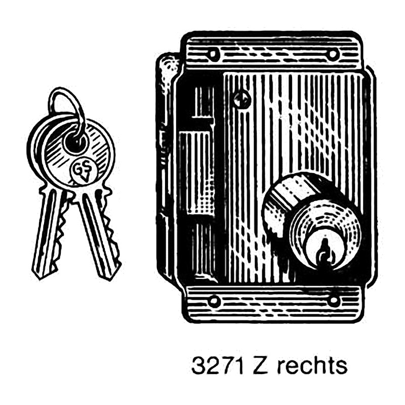 LOCK CABINET WITHCYLINDER DOOR TH20MM BACKSET RIGHT
