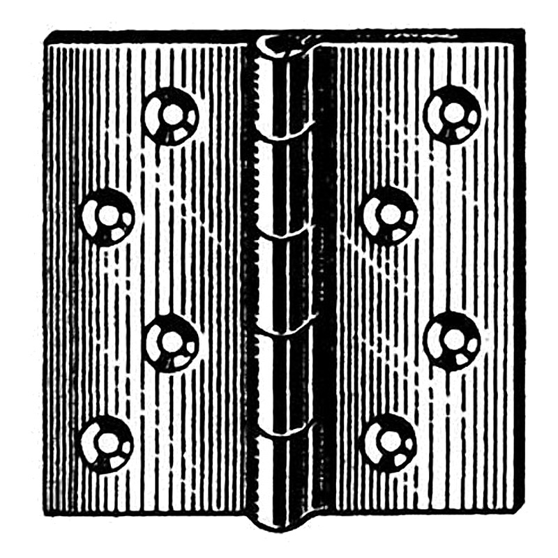 HINGE WITH FIXED PIN