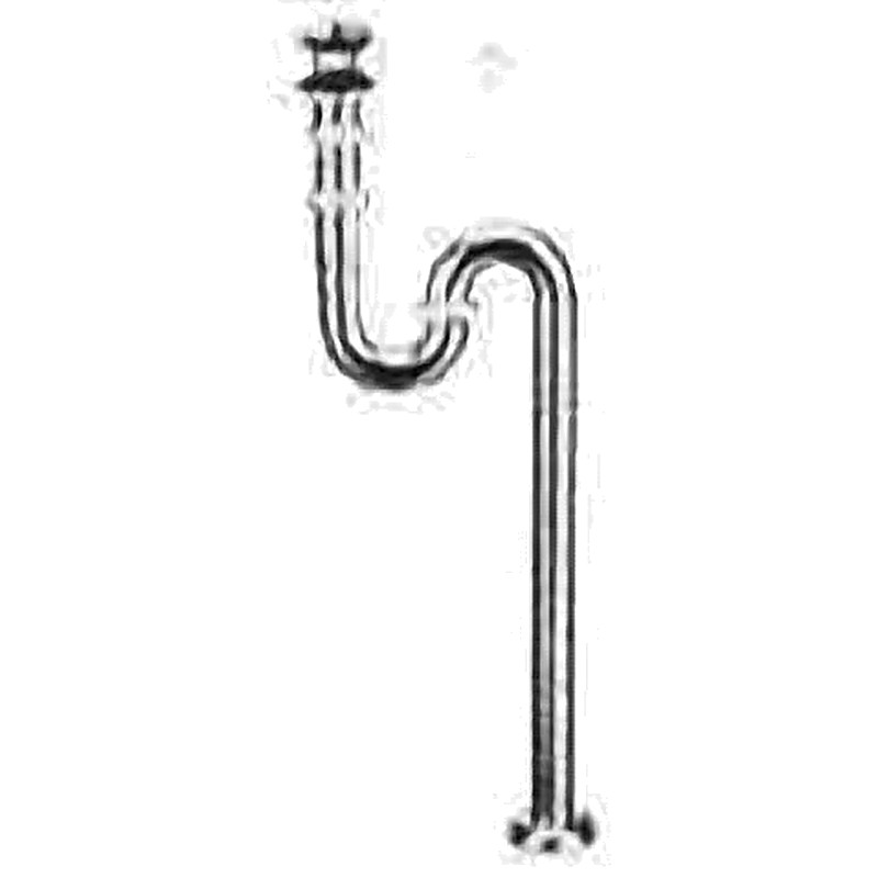 PLUG & CHAIN WASTE WITH S-TRAP