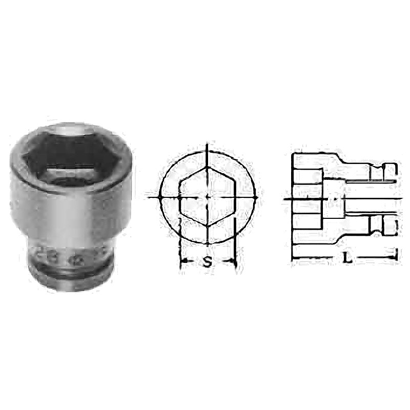 SOCKET FOR IMPACT WRENCH /SQ DRX105MM