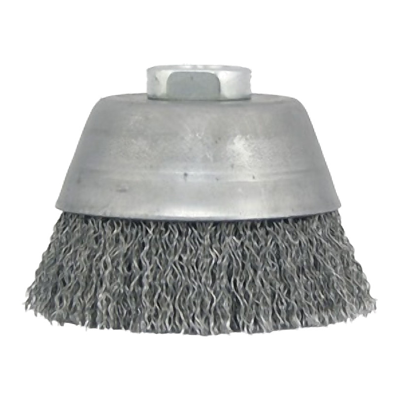 BRUSH WIRE CUP STAINLESS STEEL CRIMPED FOR DERUSTING BRUSH MAG9000