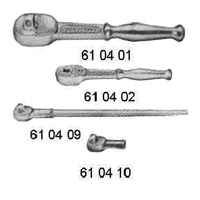 RATCHET HANDLE MALE HEAD /SQ DR