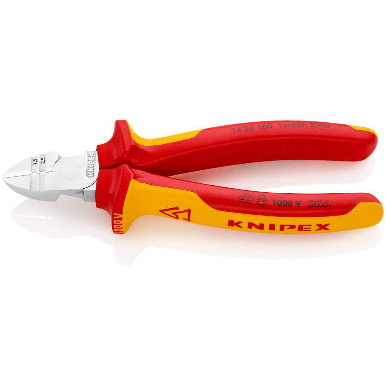 INSULATED DIAGONAL INSULATION STRIPPER KNIPEX 1426160