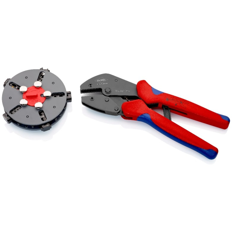CRIMPING PLIERS WITH CHANGER MAGAZINE KNIPEX 973302