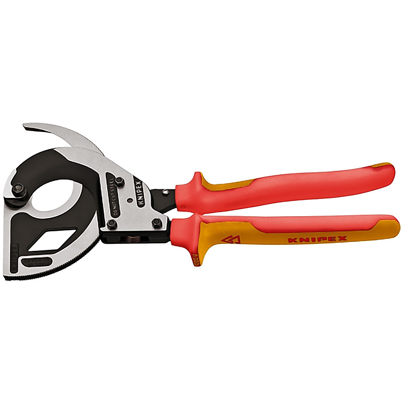 CUTTER CABLE INSULATED RATCHET 3-STAGE CAPACITY- KNIPEX 9536320