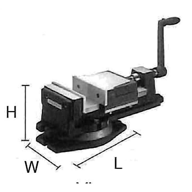 MILLING VISE K-TYPE WITH SWIVEL BASE