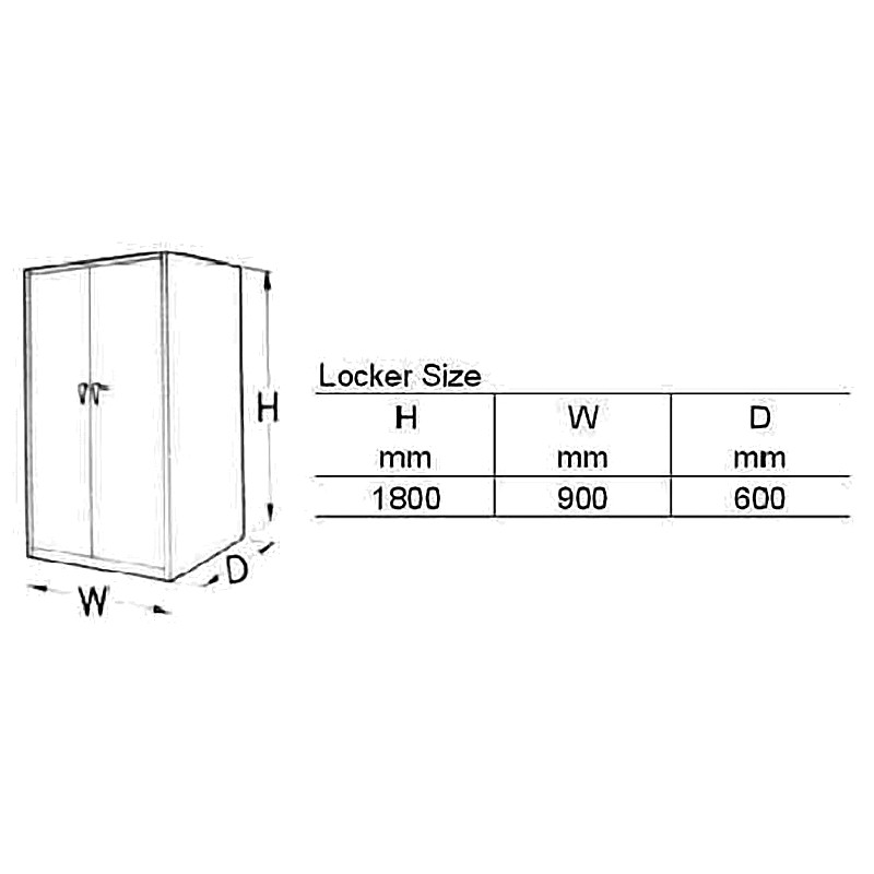 MASTER TOOLS & PARTS LOCKERMTL-6003 H1800XW900XD600MM