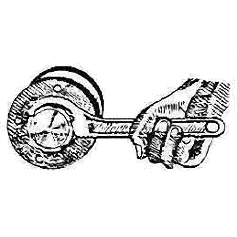 NON-SPARK HOOK SPANNER WRENCH SPECIAL ALUMINIUM BRONZE