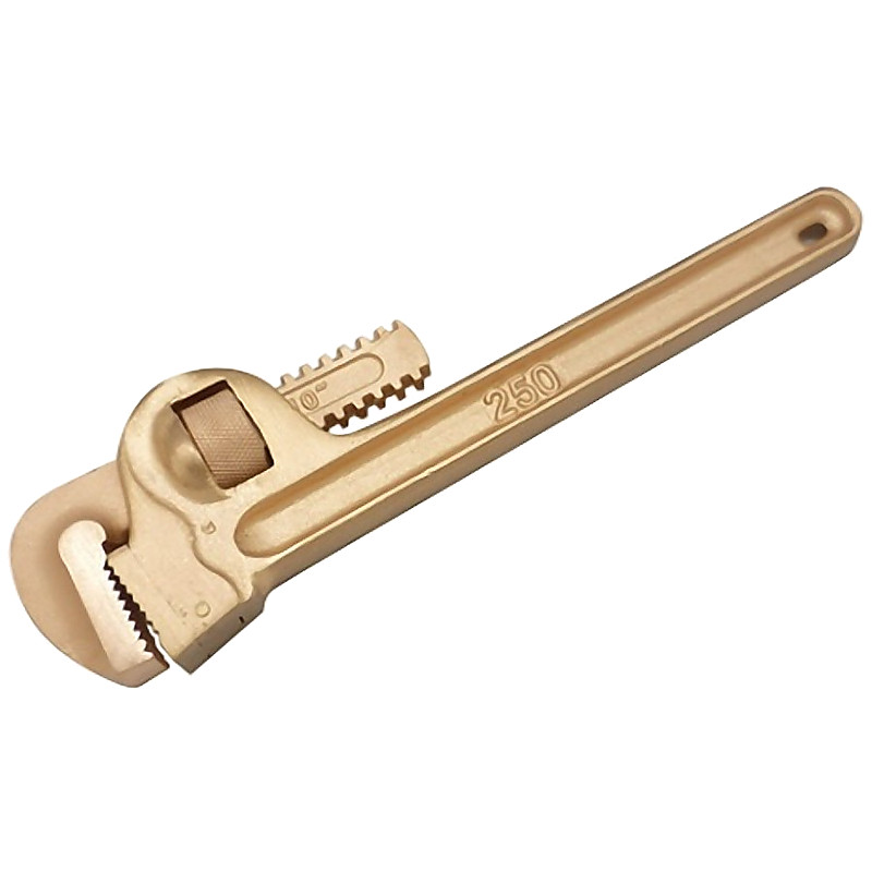 NON-SPARK STRAIGHT PIPE WRENCH BERYLLIUM COPPER