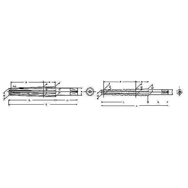 REAMER MORSE TAPER STRAIGHTROUGH CUTTING MT
