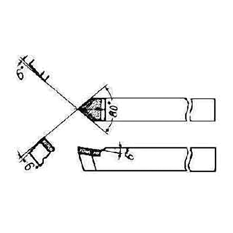 SINGLE POINT TOOL WITH CEMENTED CARBIDE TIP STRAIGHT