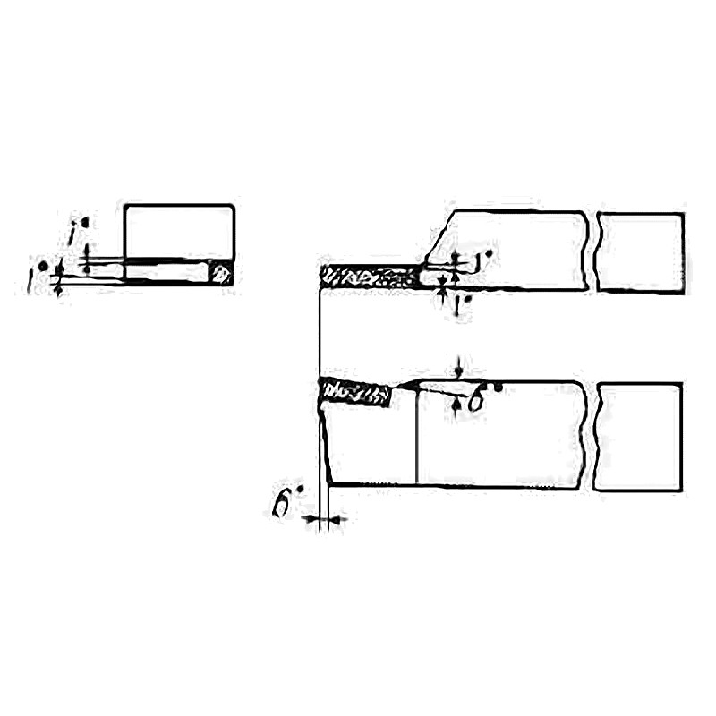 SINGLE POINT TOOL WITH CEMENTED CARBIDE STRAIGHT