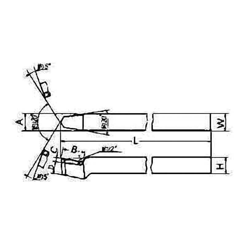 TOOL BIT TIP WELDED HSS POINT NOSE STRAIGHT-12