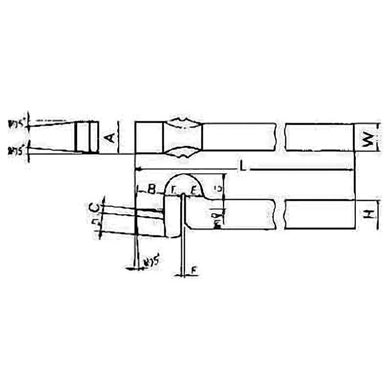 TOOL BIT TIP WELDED HSS SPRING FINISHING-20