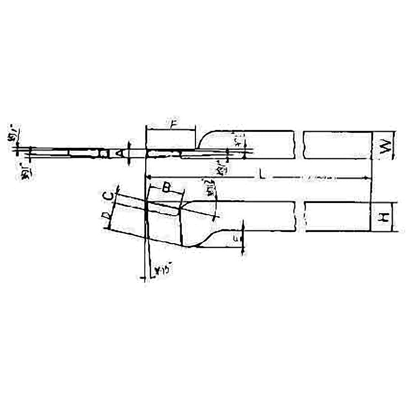 TOOL BIT TIP WELDED HSS PARTING-32
