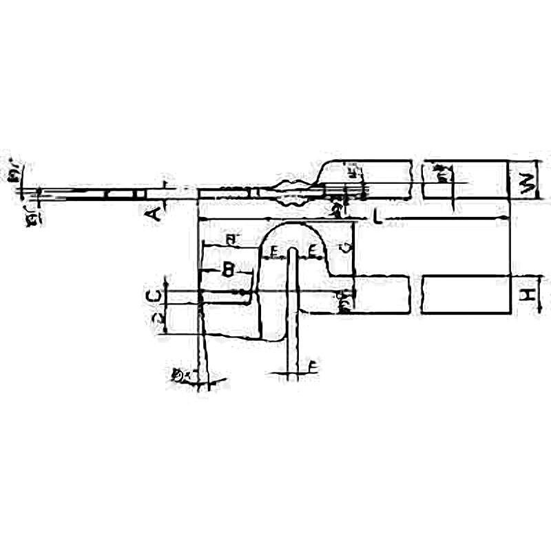 TOOL BIT TIP WELDED HSS SPRING PARTING-32