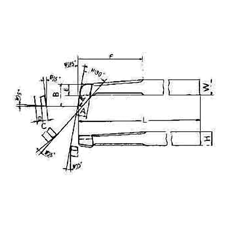 TOOL BIT TIP WELDED HSS ROUND NOSE BORE-20