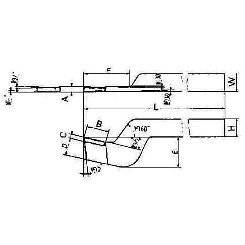 TOOL BIT TIP WELDED HSS PARTING-40