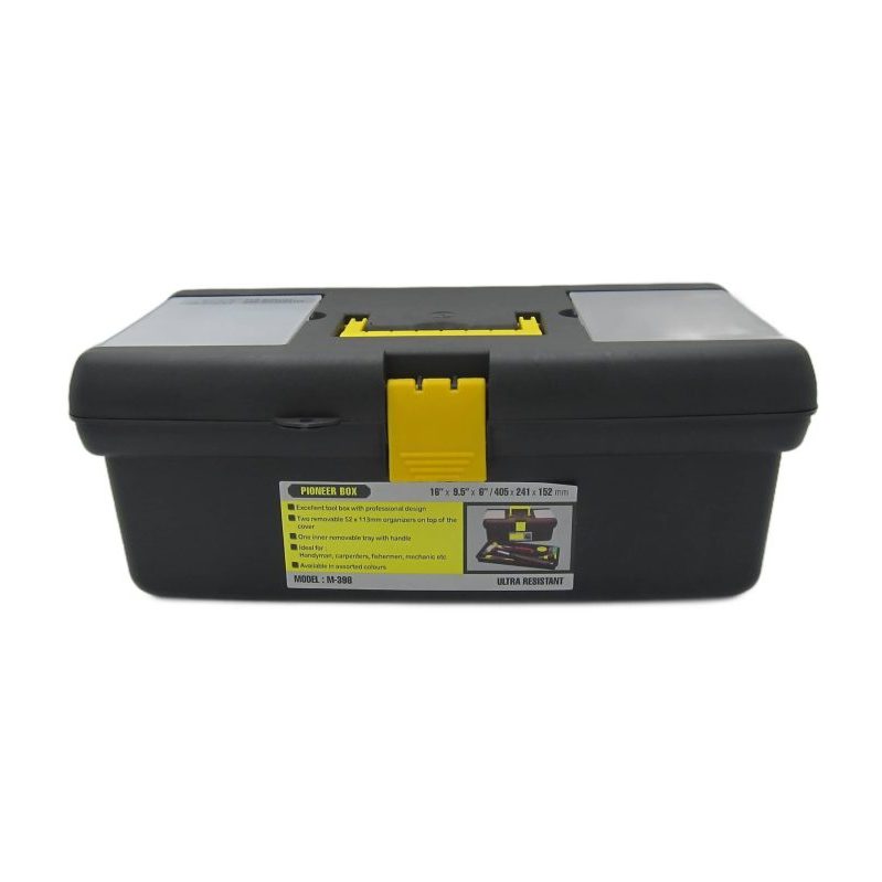 PLASTIC TOOL BOX RECTANGULAR WITH DRAWERS