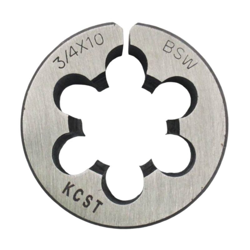 DIE ROUND ADJ WHITWORTH COARSE W1/4 CARBON STEEL