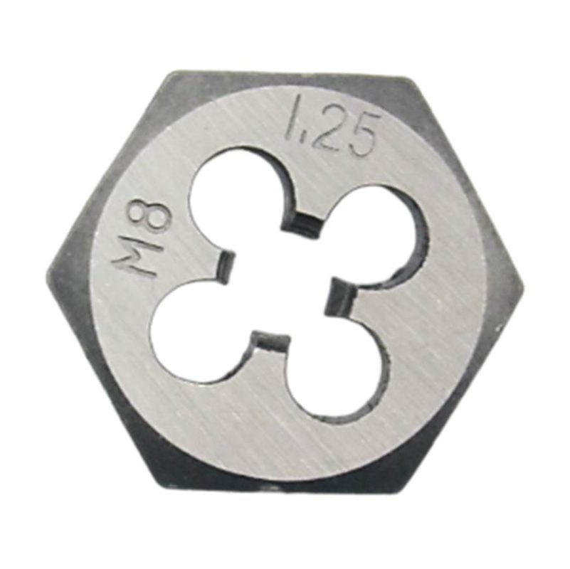 DIE RETHREADING HEXAGON METRIC COARSE M3.0XP0. CARBON STEEL