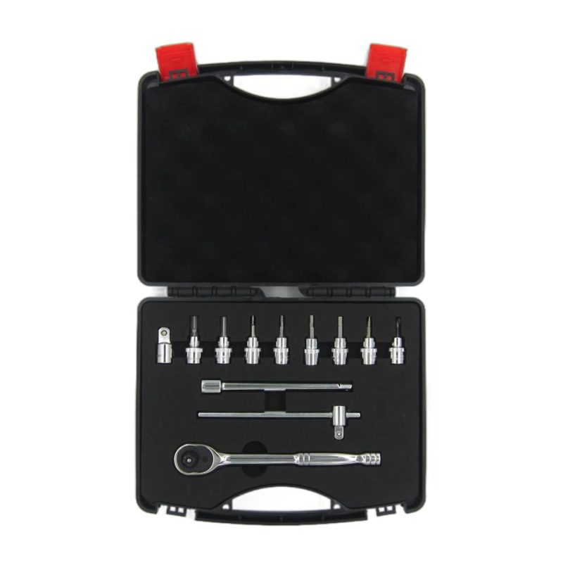 HEXAGON BIT SET 6 BITS & 3 TOOLS ( SQ DR)