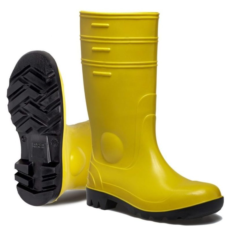 BOOTS RUBBER WITH STEEL TOE LONG SIZE UK 5.5( )
