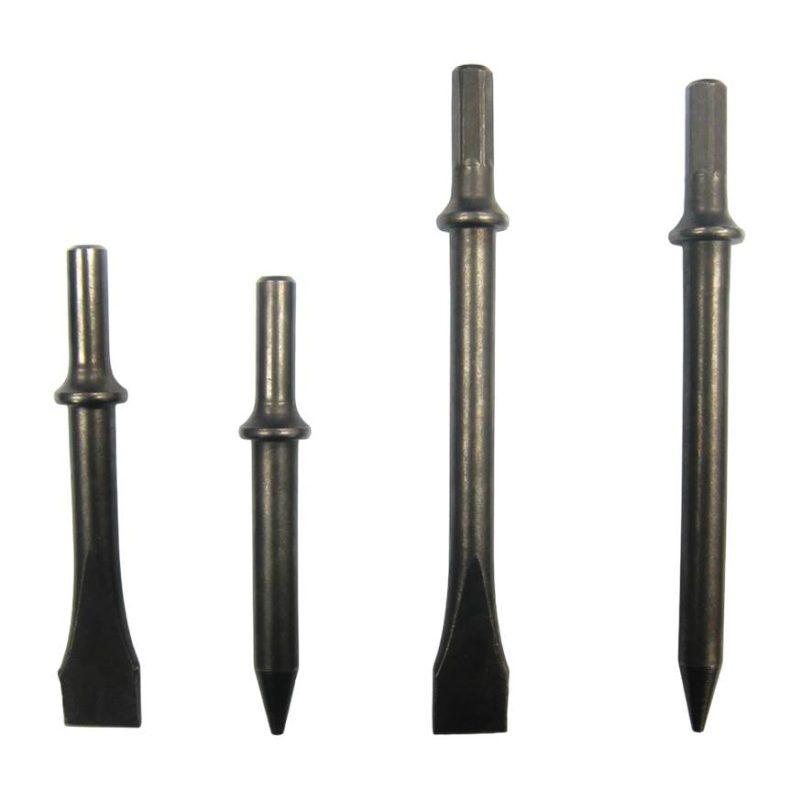 CHISEL FLAT ROUND SHANK FOR PNEUMATIC CHIPPING HAMMER
